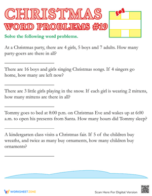 Christmas Word Problems #19