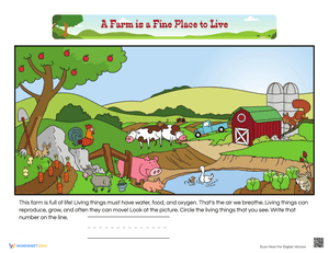 Counting: A Farm Is a Fine Place to Live