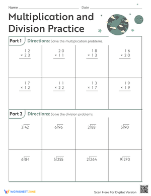 Multiplication and Division Practice
