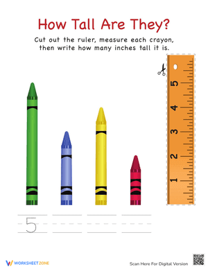 How Tall Are They: Crayons