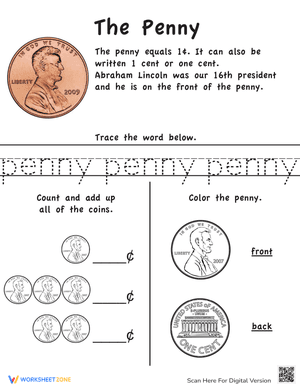 Learn the Coins: The Penny