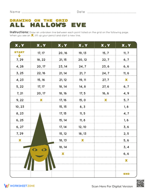 Mystery Picture Graph: All Hallow's Eve