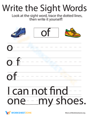 Seeing Sight Words: "Of"