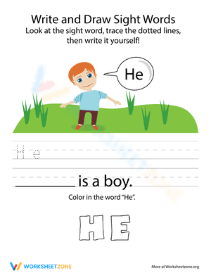 Sight Words: He
