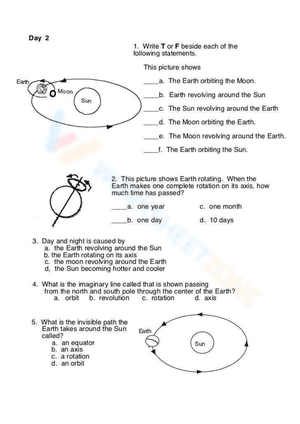 Gravity with Planet Rotation Worksheet