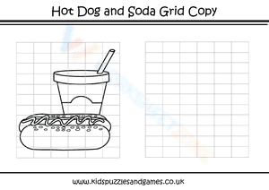 Hot Dog and Soda Grid Copy