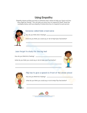 Using Empathy Worksheet