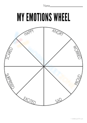 My Emotions Wheel 1