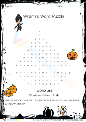 Wraith's Word Puzzle