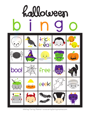 Halloween Bingo Card 2