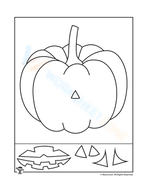 Pumpkin Preschool Halloween Activity Page