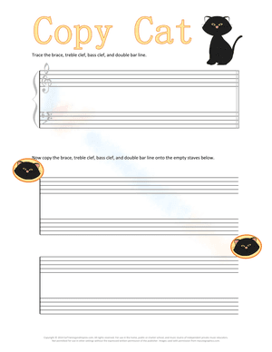 Copy Cat Music Symbol Worksheet
