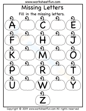 Uppercase Missing Letters 2