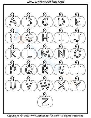 Uppercase Letters Coloring