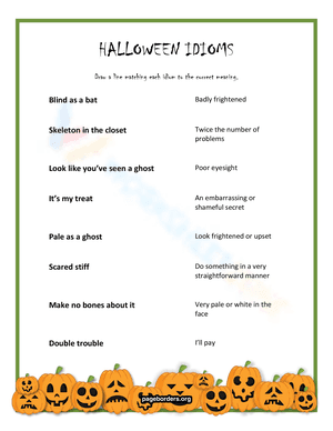 Halloween Idioms 5