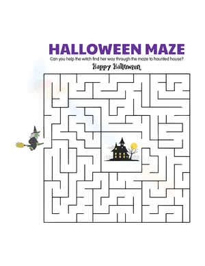 Halloween Maze - Witch And Haunted House