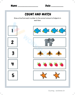 Counting numbers 1-5