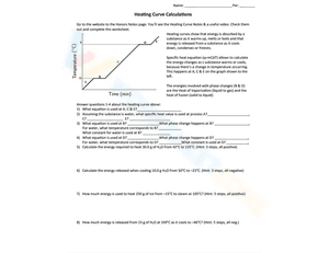 Heating Curve Calculations