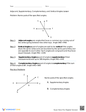 Angle Classification Lesson