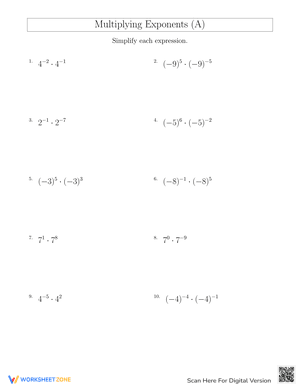 Multiplying Exponents A