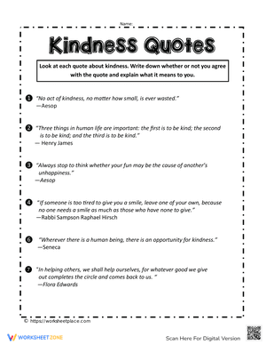 Kindness Quotes for Kids
