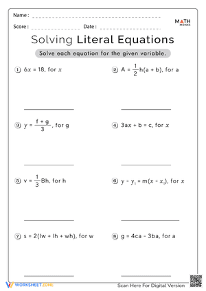 Solving-Literal-Equations-Worksheet