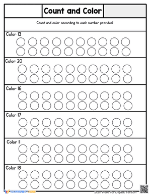Count and Color Circles 2