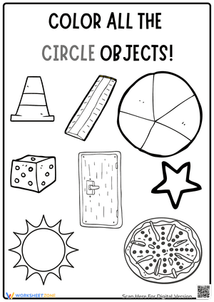 Color All the Circle Objects