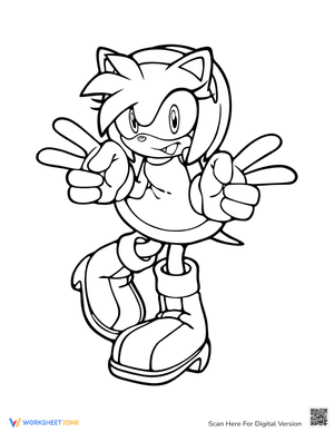 Sonic Lover Coloring Page