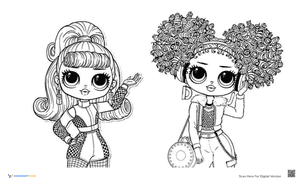 OMG Dolls Characters Coloring Pages