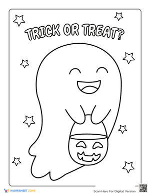 Trick or Treat Cute Ghost