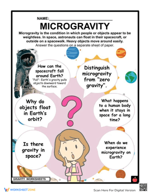 Microgravity Worksheet