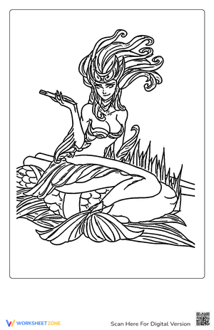 Nami From League Of Legends Coloring Page