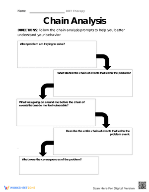 Chain Analysis Worksheet 1