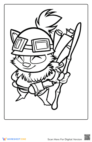 Coloring Teemo From League Of Legend