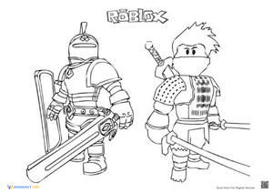 Knight and Samurai from Roblox
