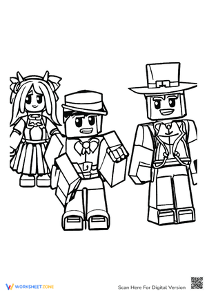 Roblox Characters Coloring Pages