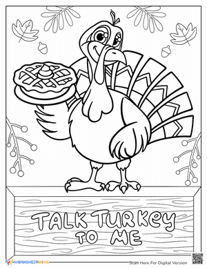 Thanksgiving Turkey with Pumpkin Pie