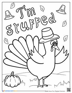 Thanksgiving Turkey Coloring Page