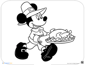 Minnie Mouse with Turkey