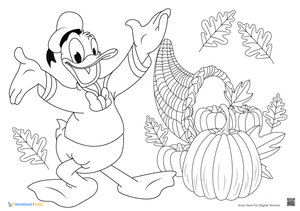 Donald Duck with a Cornucopia