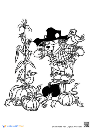 The Winnie as the Scarecrow