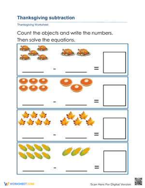 Thanksgiving Subtraction