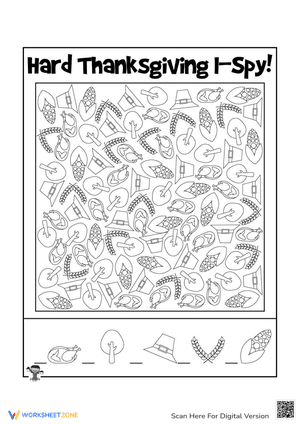 Hard Thanksgiving I Spy Game 1