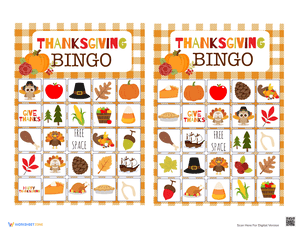 Thanksgiving Bingo 2