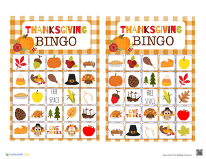 Thanksgiving Bingo 4