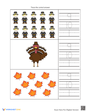 Thanksgiving Counting and Tracing 4