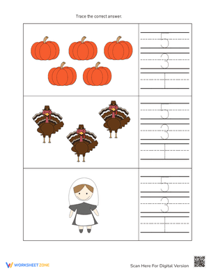 Thanksgiving Counting and Tracing 1