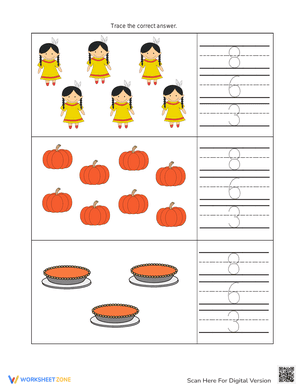 Thanksgiving Counting and Tracing 3
