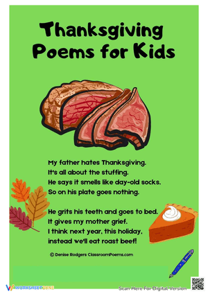 Thanksgiving Poems for Kids 4